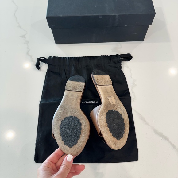 Dolce & Gabbana Brown Logo Slide Sandals - Picture 6 of 9